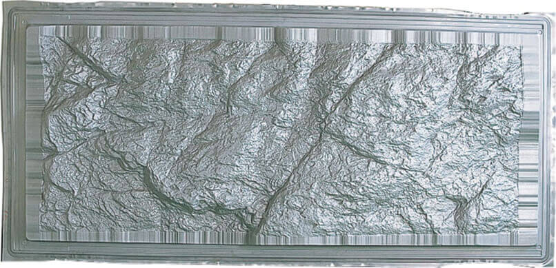 Decorative rock panel (A5083 Superplastic forming material) 1,100 × 2,350 × 0.8t