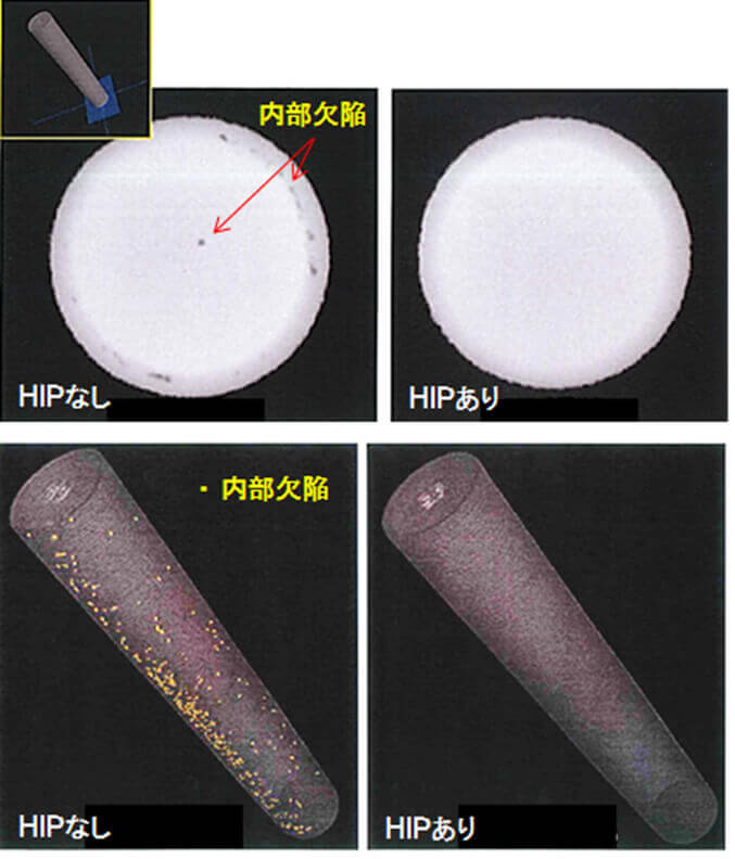 仮焼結体の高密度化・内部欠陥除去
仮焼結体の高密度化・内部欠陥除去